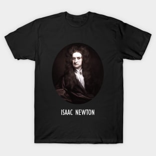 Sir Isaac Newton Portrait Art T-Shirt